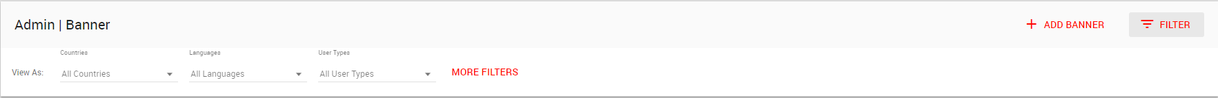 FILTER toggle on